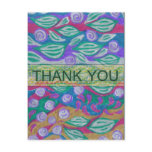 Mountain Leaf Thank You Postcard