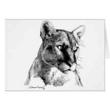 Mountain Lion Greeting Card