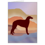 Mountain Mirage Borzoi Card