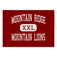 Mountain Ridge - Mountain Lions - High - Glendale Greeting Card