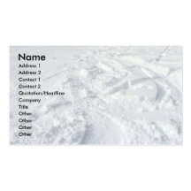 Mountain Snow Trails Business Card