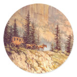 MOUNTAIN STAGECOACH by SHARON SHARPE stickers