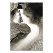 Mountain Stream Water Flume Photo Art