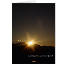 Mountain Sunrise Greeting Card