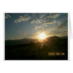 Mountain Sunset Greeting Cards