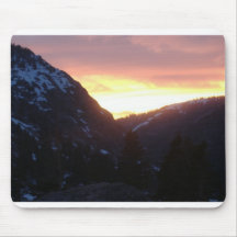 Mountain Sunset Mouse Pads