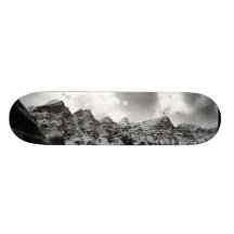 Mountain Tops (black & white) Skate Board Decks