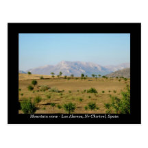 Mountain view postcard - Chirivel Almeria Spain