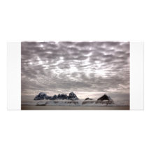 Mountain with cruiseship in the Pole Photo Card