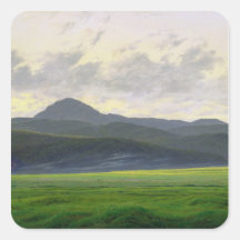 Mountainous landscape sticker