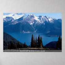 Mountains and lake, British Columbia, Canada Poster