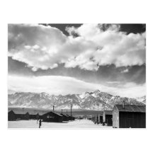Mountains at Manzanar, 1943 Post Card