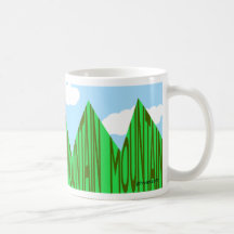 mountains coffee mug