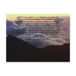 Mountains in the clouds post card