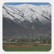 Mountains Overlooking Wellsville Stickers