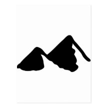 mountains post card