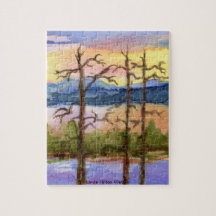 Mountains Through The Trees Puzzle