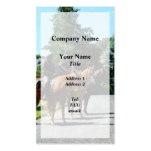 Mounted Police Profile Business Cards