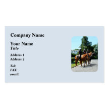 Mounted Police Profile Business Cards