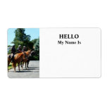 Mounted Police Profile Personalized Shipping Labels