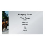 Mounted Police Profile - Platinum Finish Business Card Templates
