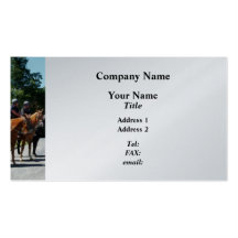 Mounted Police Profile - Platinum Finish Business Card Templates