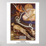 Mourant par le maître de la croix sainte affiches
