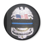 MOURNING THIN BLUE LINE MAGNET