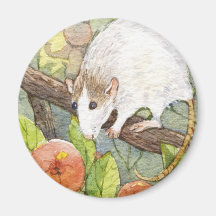 Mouse and Cherries Magnet