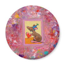 Mouse art - fun generous heart love sharing