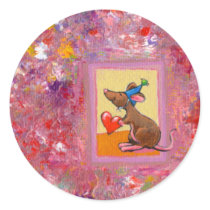 Mouse art - fun generous heart love sharing