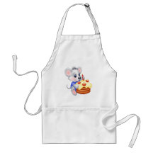 mouse birthday cake aprons
