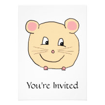 Mouse Cartoon. Custom Announcements