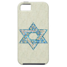 Mouse-Drawn Gem Decorated Star Of David iPhone 5 Covers
