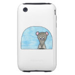 Mouse Driving a Car. iPhone 3 Tough Covers