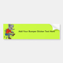 Mouse Getting Dressed Bumper Stickers