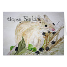 Mouse Happy Birthday Card
