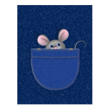 Mouse in Pocket Post Cards