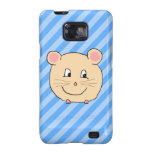 Mouse on Blue Stripes. Samsung Galaxy S Covers