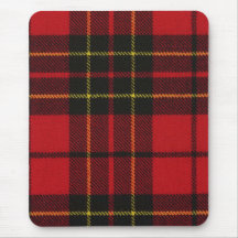 Mouse Pad Brodie Red Modern Tartan Print