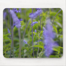 Mouse Pad purple and green floral
