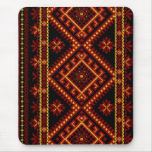 Mouse Pad Ukrainian Cross Stitch Embroidery