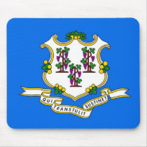 Mouse pad with Flag of Connecticut State - USA