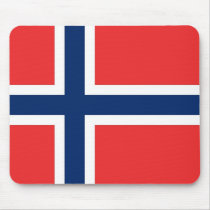 Mouse pad with Flag of Norway