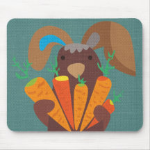 mouse pad with hare