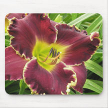 Mouse Pad with Purple Daylily