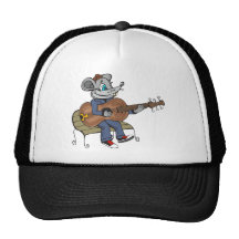 Mouse Playing Guitar Mesh Hat