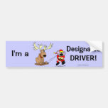 Mouse & Reindeer Christmas Bumpersticker Bumper Stickers