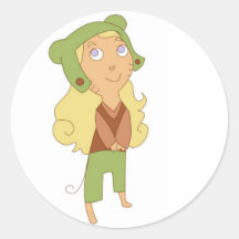 Mouse Round Sticker