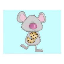 Mouse with Cookies Tshirts and Gifts Postcard